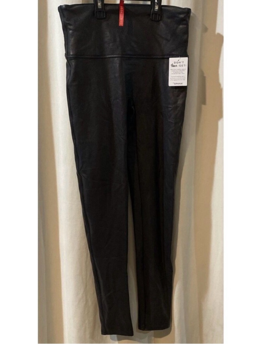 SPANX Black leather Leggings